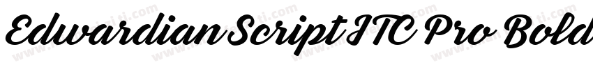 Edwardian Script ITC Pro Bold字体转换